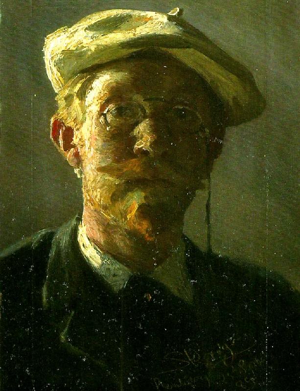 Peter Severin Kroyer sjalvportratt oil painting image